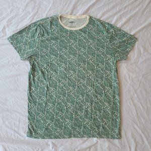 Goodfellow & Co: Green Leaf Patterned T-Shirt